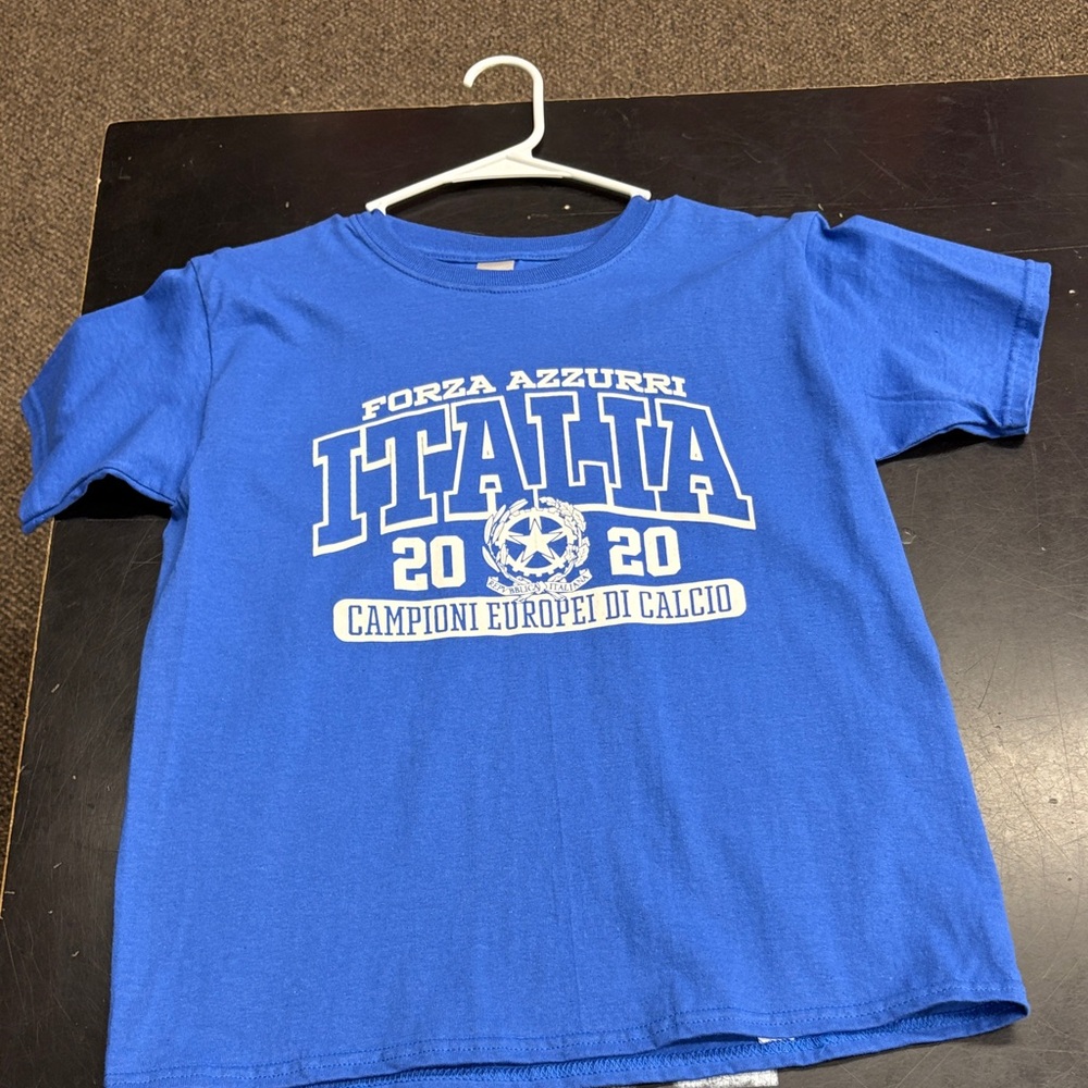 Italia Kids Blue T-Shirt Youth Large